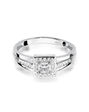 Diamond ring white gold 0.29ct