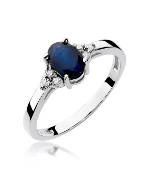 Sapphire ring white gold