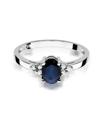 Sapphire ring white gold