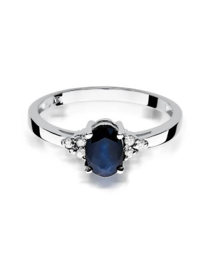 Sapphire ring white gold