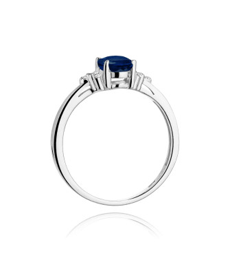 Sapphire ring white gold
