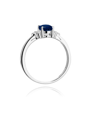 Sapphire ring white gold