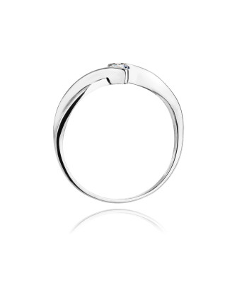 White gold ring with 0.10ct diamond