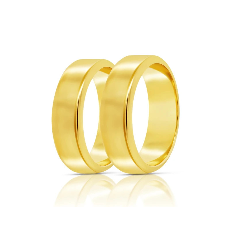 Classic gold wedding ring 3 mm 585 |GoldJewellery