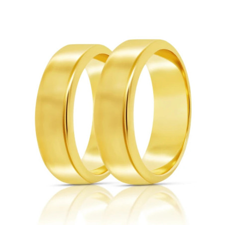 Classic gold wedding ring 3 mm 585 |GoldJewellery