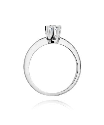 Diamond engagement ring white gold 0.30ct