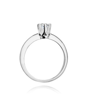 Diamond engagement ring white gold 0.30ct