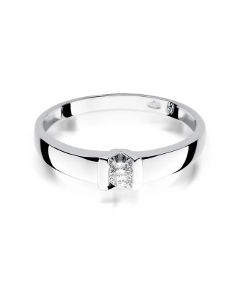 White gold ring with a 0.10ct diamond