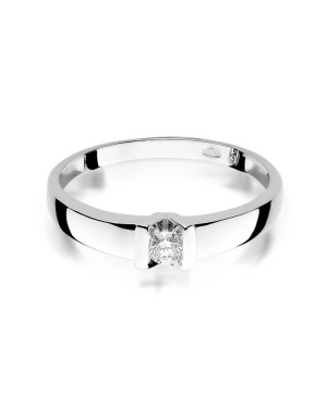 White gold ring with a 0.10ct diamond