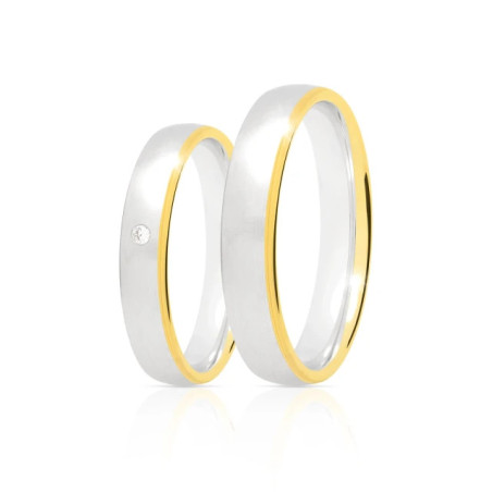 Classic gold wedding ring 4 mm 585 size Size 15-23|GoldJewellery