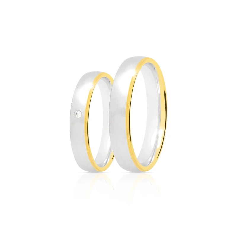 Classic gold wedding ring 4 mm 585 size 24 - 32|GoldJewellery