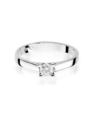 Gold ring with diamond white gold 0.25ct