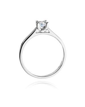 Gold ring with diamond white gold 0.25ct