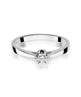Pierścionek zaręczynowy z brylantem 0,12ct