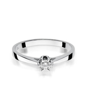 Engagement ring with a 0.12ct diamond