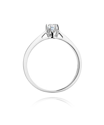Pierścionek zaręczynowy z brylantem 0,12ct