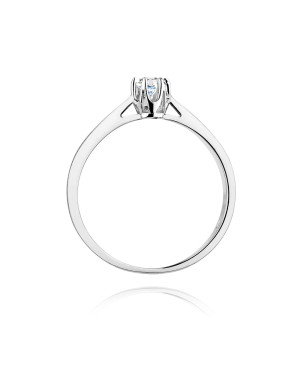 Pierścionek zaręczynowy z brylantem 0,12ct