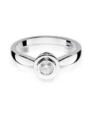 Gold ring with diamond white gold 0.30ct