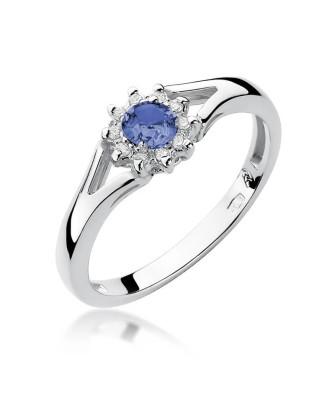 Tanzanite ring white gold 0.15ct