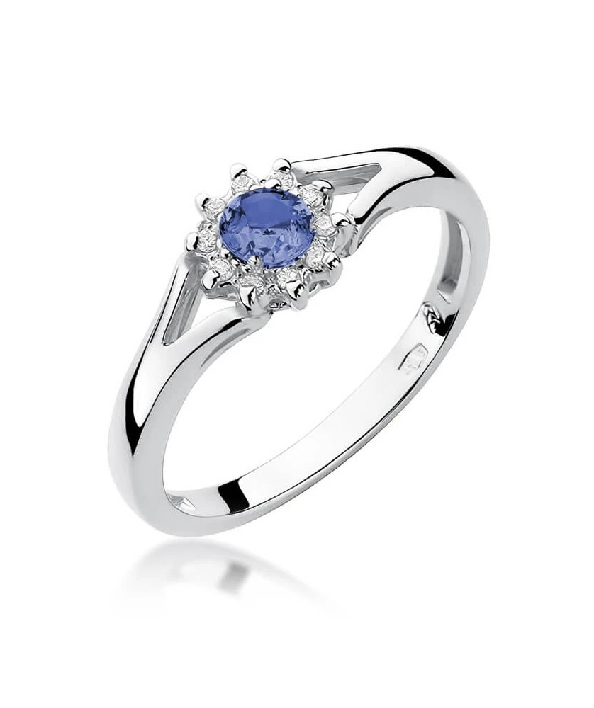 Tanzanite ring white gold 0.15ct