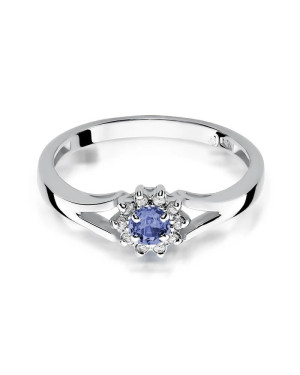 Tanzanite ring white gold 0.15ct