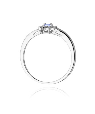 Tanzanite ring white gold 0.15ct