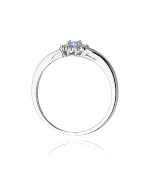 Tanzanite ring white gold 0.15ct