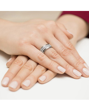 Diamond ring white gold 0.18ct