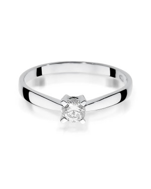 Diamond engagement ring white gold 0.20ct