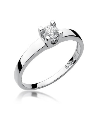 Pierścionek diament białe złoto 0,25ct