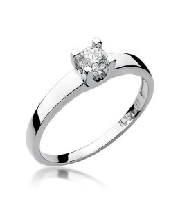 Pierścionek diament białe złoto 0,25ct