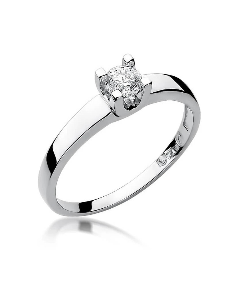 Pierścionek diament białe złoto 0,25ct