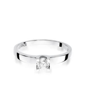 Pierścionek diament białe złoto 0,25ct