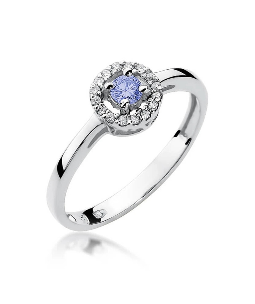 Tanzanite engagement ring white gold