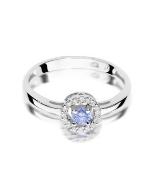 Tanzanite engagement ring white gold