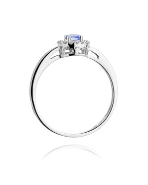 Tanzanite engagement ring white gold