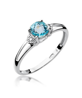 Ring with topaz white gold 0.70ct