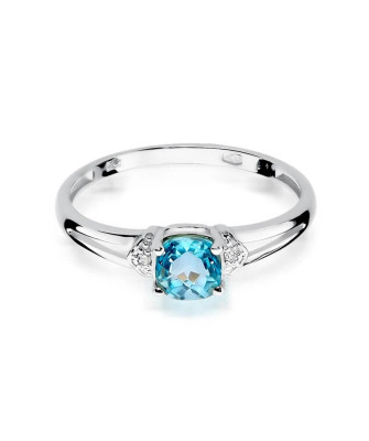 Ring with topaz white gold 0.70ct