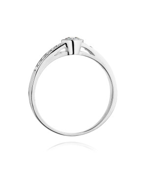 Pierścionek z topazem białe złoto 0,70ct