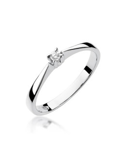 Diamond engagement ring white gold 0.03ct
