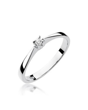Diamond engagement ring white gold 0.03ct