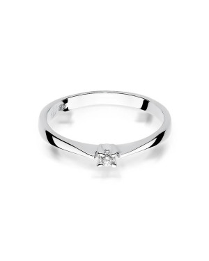 Diamond engagement ring white gold 0.03ct