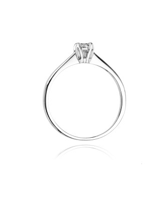 Engagement ring diamond white gold 0.30ct
