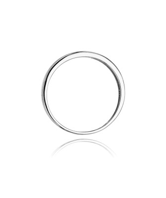 Złoty pierścionek z diamentem Białe złoto EW-64 0,03ct