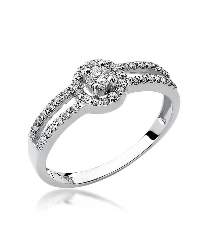 Diamond ring white gold 0.31ct