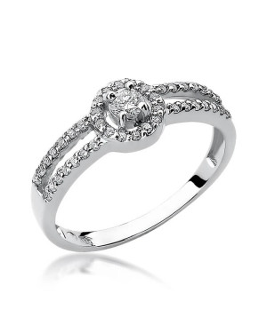 Diamond ring white gold 0.31ct