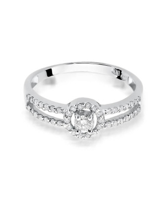 Diamond ring white gold 0.31ct
