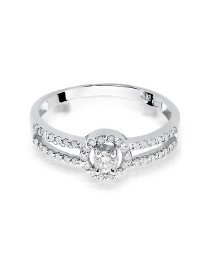 Diamond ring white gold 0.31ct