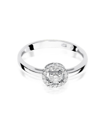Diamond ring white gold 0.20ct