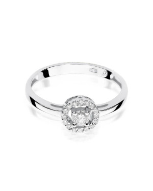 Diamond ring white gold 0.20ct
